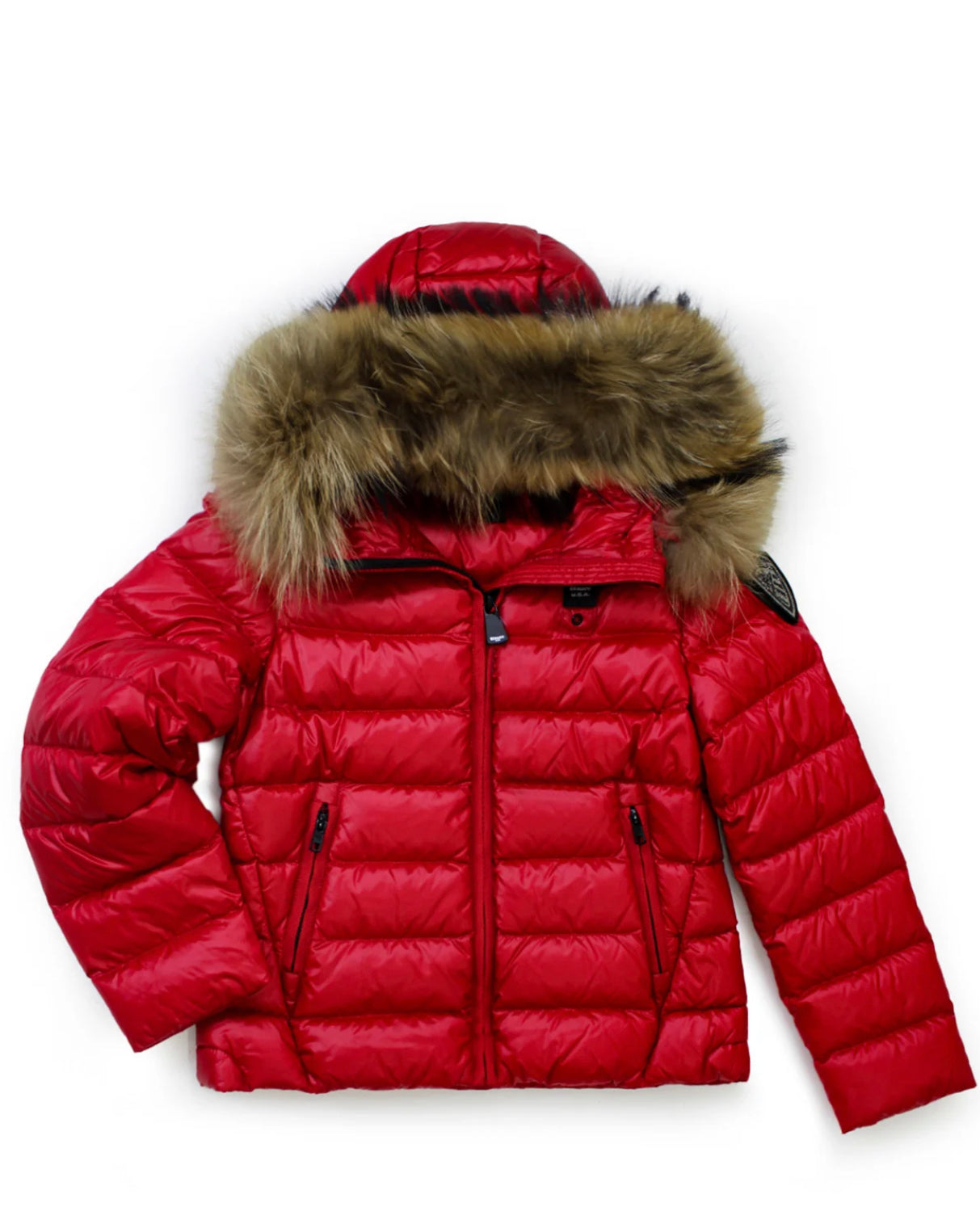 GIUBBINO BLAUER CORTO ROSSO DONNA PELLICCIA