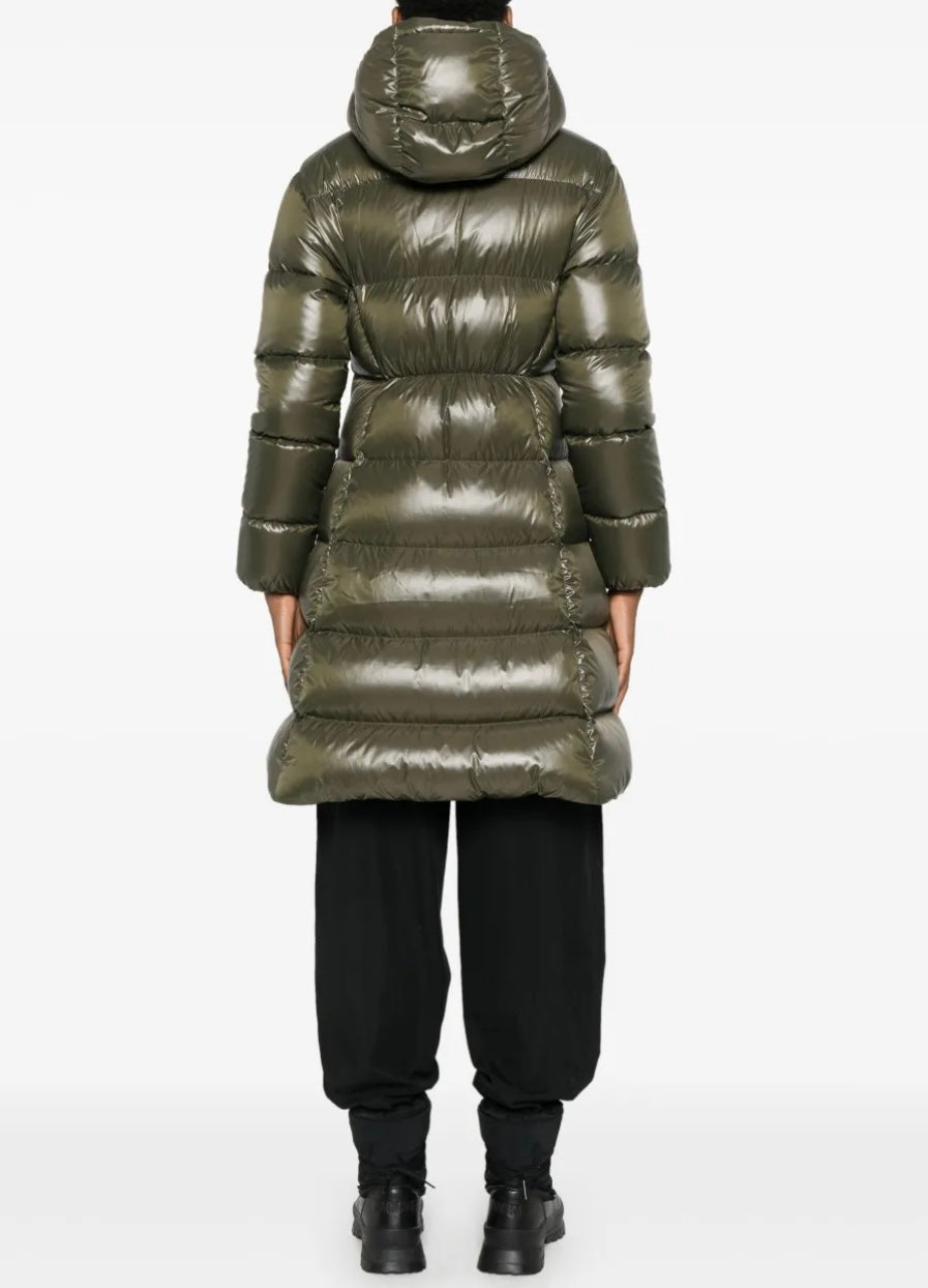 GUBBINO MONCLER DONNA LUNGO VERDE