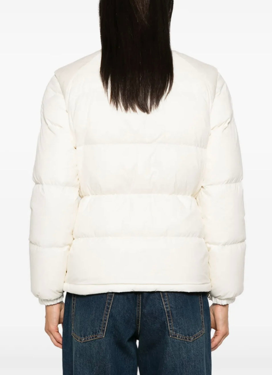 GUBBINO MONCLER DONNA BIANCO SENZA CAPPUCCIO